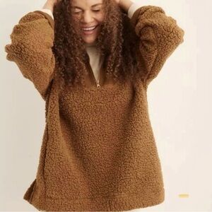 Aerie Tan Teddy Jacket
